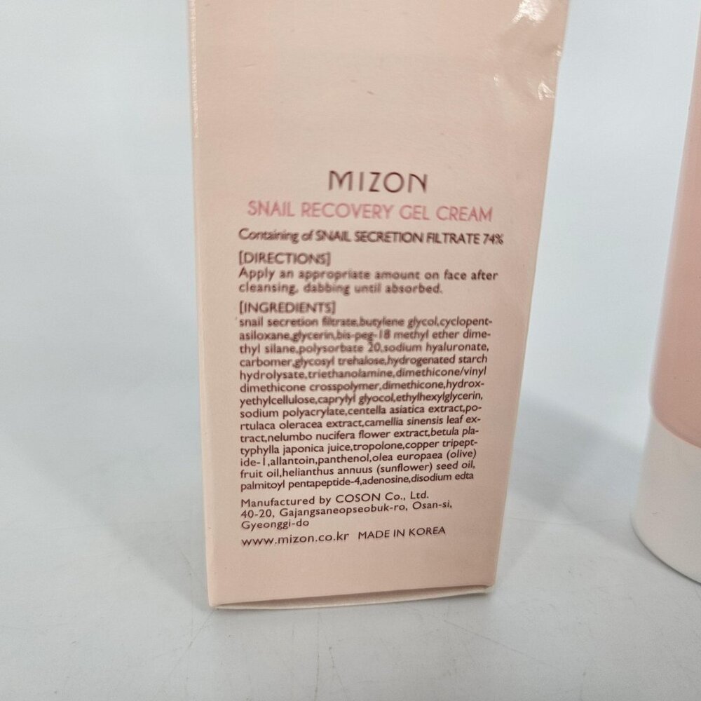 Mizon Snail Recovery Gel Cream 45 ML Pink Firming Face Moisturizer K-Beauty - Picture 3 of 7